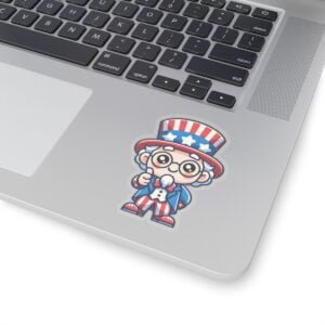 Cute Uncle Sam, Kiss-Cut Stickers